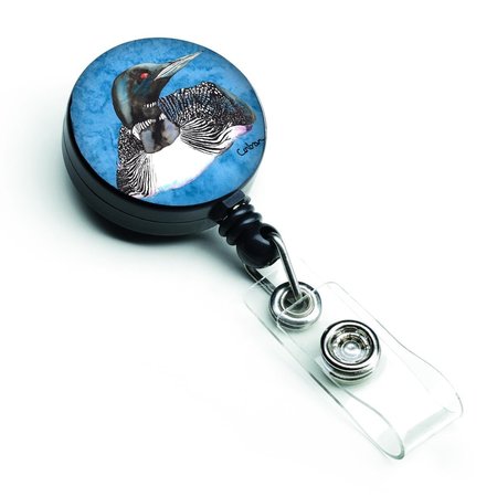 CAROLINES TREASURES Loon Retractable Badge Reel 8717BR